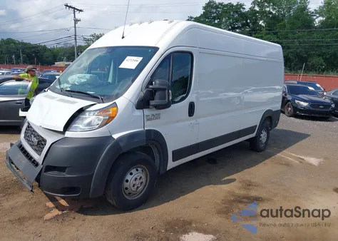 2019 Ram Promaster 2500 High Roof 159 Wb z USA, uszkodzony, nr VIN 3C6TRVDG4KE532358